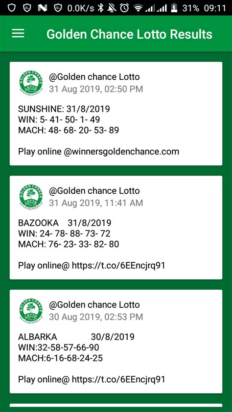 green lotto destiny result today